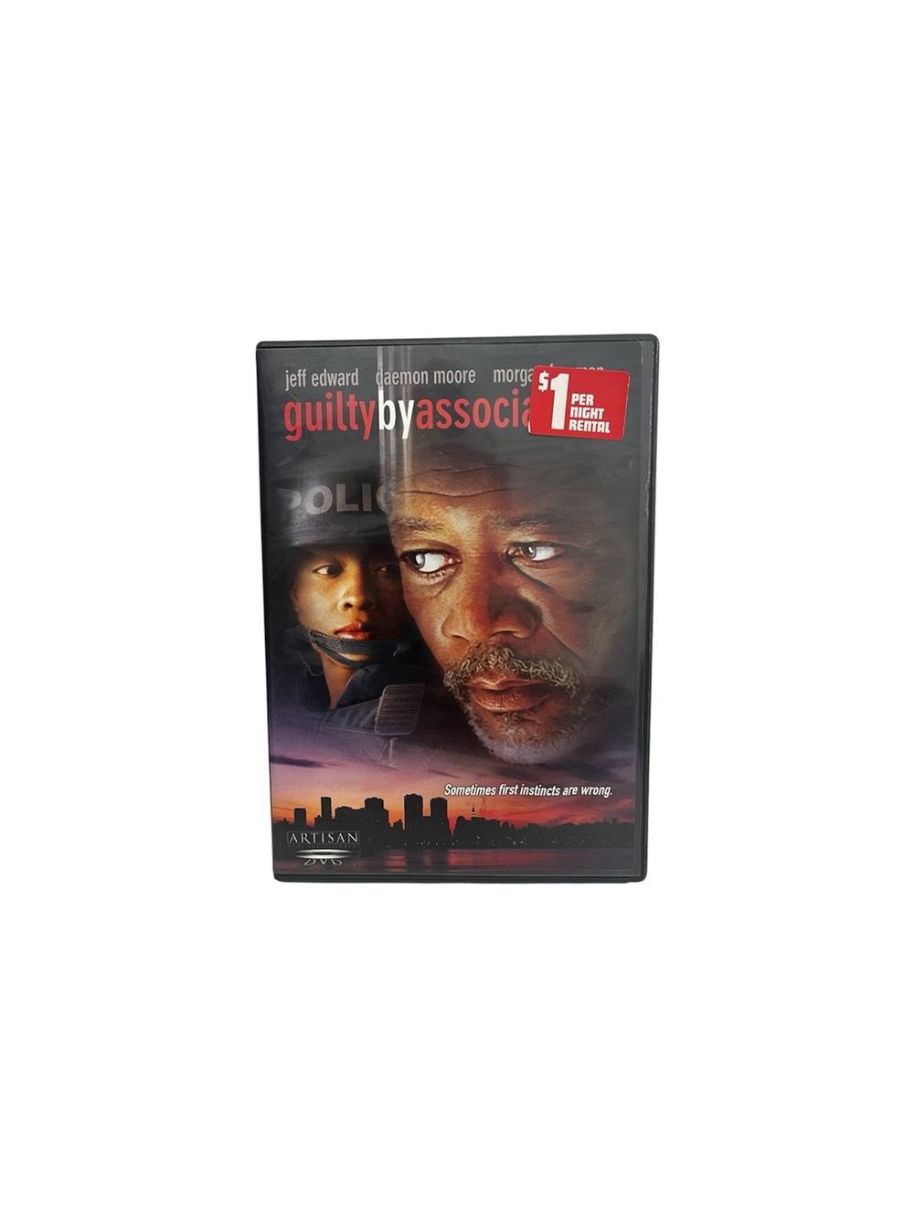 Guilty by Association (DVD, 2003, Full Screen) W/ Insert Morgan Freeman